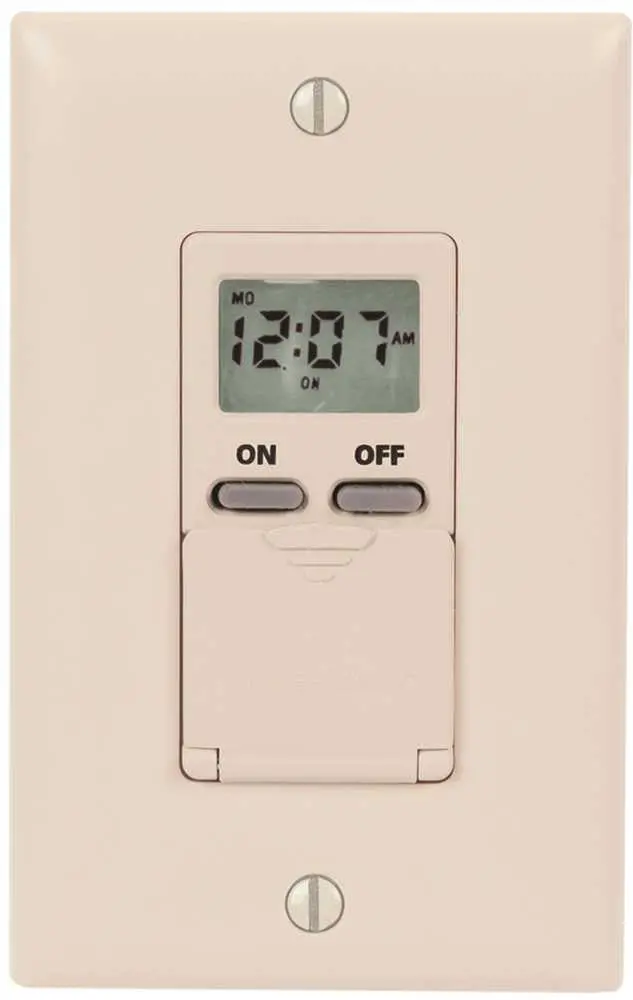 Digital 7 Day Timer 15A 120V Ivory 1