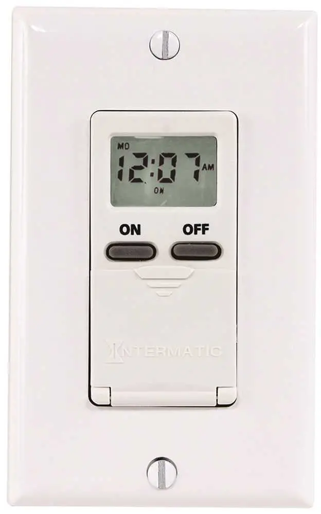 Digital 7 Day Timer 15A 120V White 1
