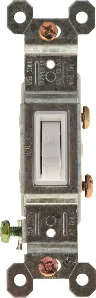 Switch Single Pole White 1