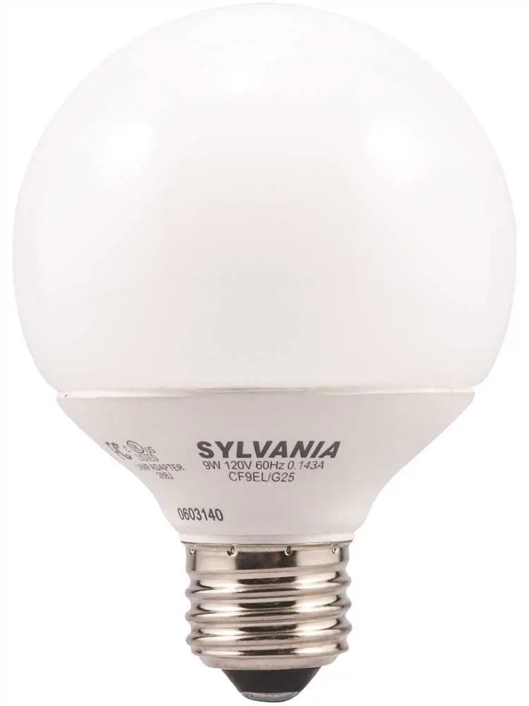 Cfl 9 Watt G25 2700K 1