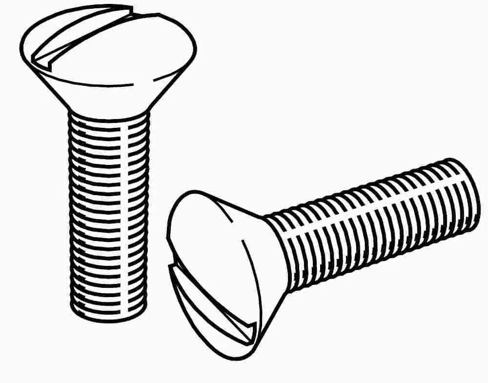 Preferred Industries&Trade; Plate Screw, Ivory, 100 Per Pack 1