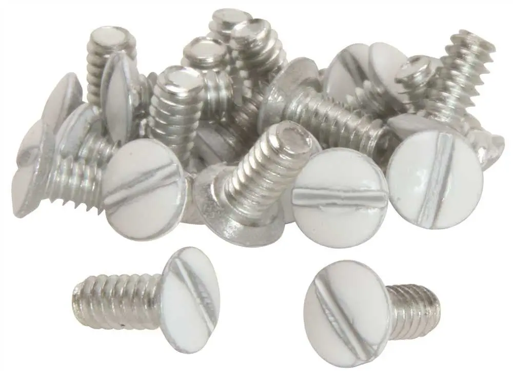 Decorator Plate Screws White 1