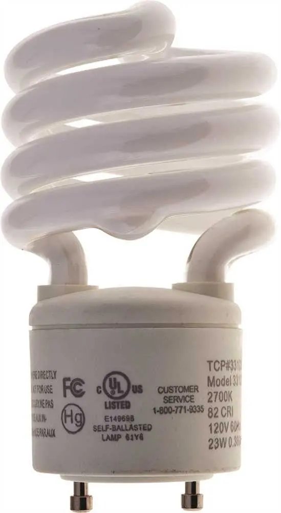 Tcp Springlamp&Reg; Gu24 Base Spiral Compact Fluorescent Lamp, 23 Watt, Soft White 2700K Color Temperature 1