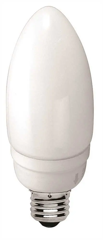 Tcp Springlamp&Reg; Encapsulated Compact Fluorescent Torpedo Lamp, 4 Watt, 2700K Color Temperature 1