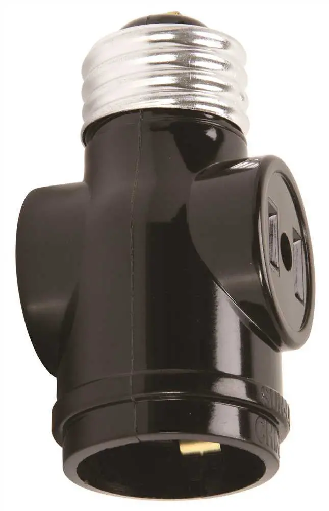 Satco&Reg; Keyless Current Tap, Medium Base, Brown 1