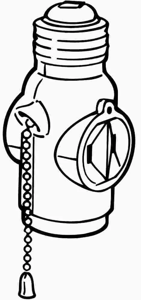 Satco&Reg; Pull Chain Socket For Medium Base Lamps With Current Tap, Brown, 660 Watts, 125 Volts 1