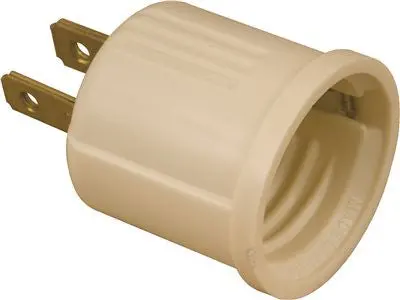 Bakelite Socket Adapter Ivory 1