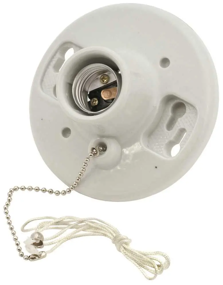 Preferred Industries&Reg; Pull Chain Light Fixture, 660 Watts, 250 Volts, Porcelain 1
