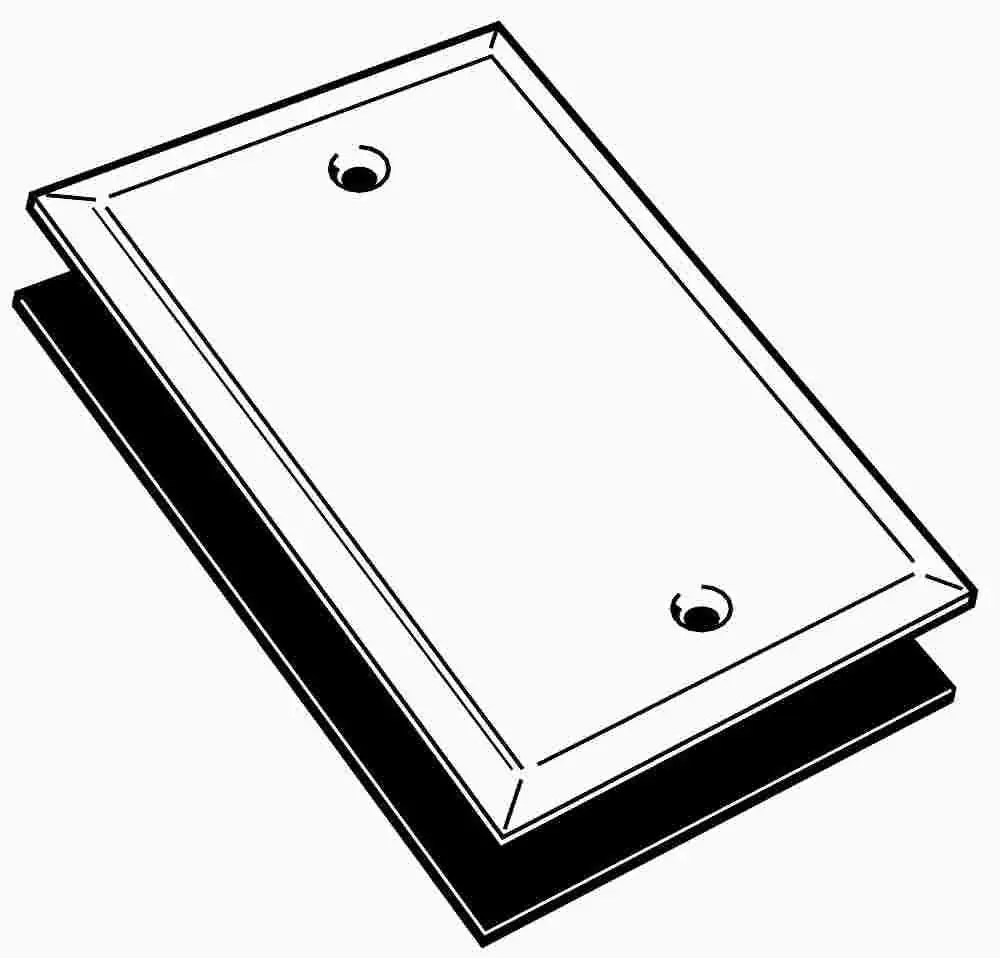 Weatherproof Blank Cover 1 Gang Aluminum 1