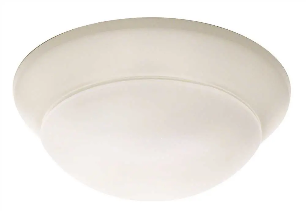 Royal Cove Flush Mount Ceiling Fixture, 10", White, Uses 1 60-Watt Incandescent Medium Base Bulb 1