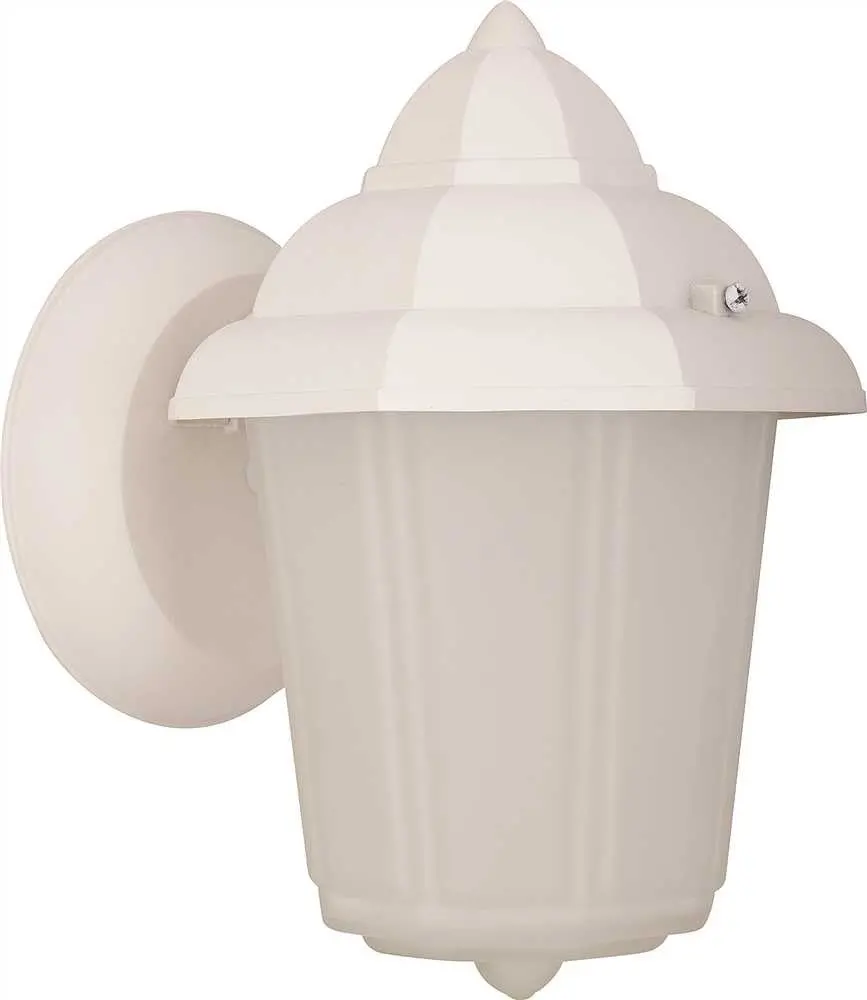 1 Light Outdoor Wall Lantern White 1