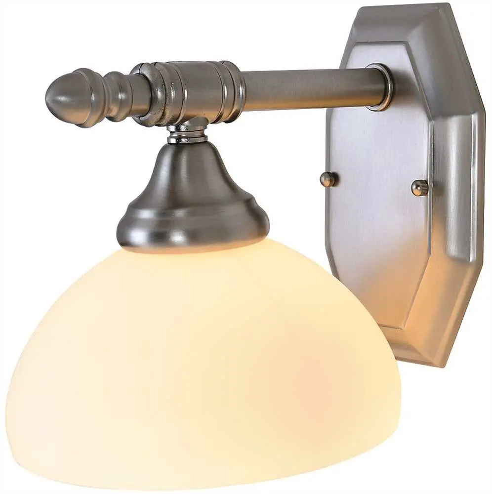 Decorative Vanity Fixture, Maximum One 60 Watt Incandescent Medium Base Bulb, 5.5 In., Polished Chrome 1
