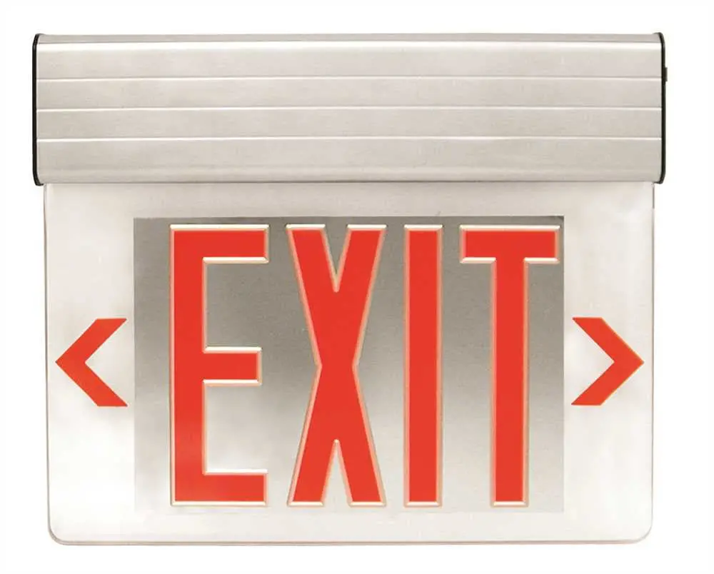Monument Edge-Lit Led Exit Sign Double Face 1
