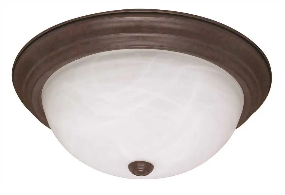 Decorative Ceiling Fixture, Maximum Two 60 Watt Incandescent Medium Base Bulbs, 13-1-4 In., Oil Rubbed Bronze 1