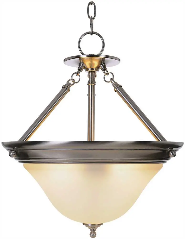 Sonoma&Trade; Pendant Fixture With One 40 Watt Compact Type Fluorescent Lamp, 15-1-2 In., Brushed Nickel 1