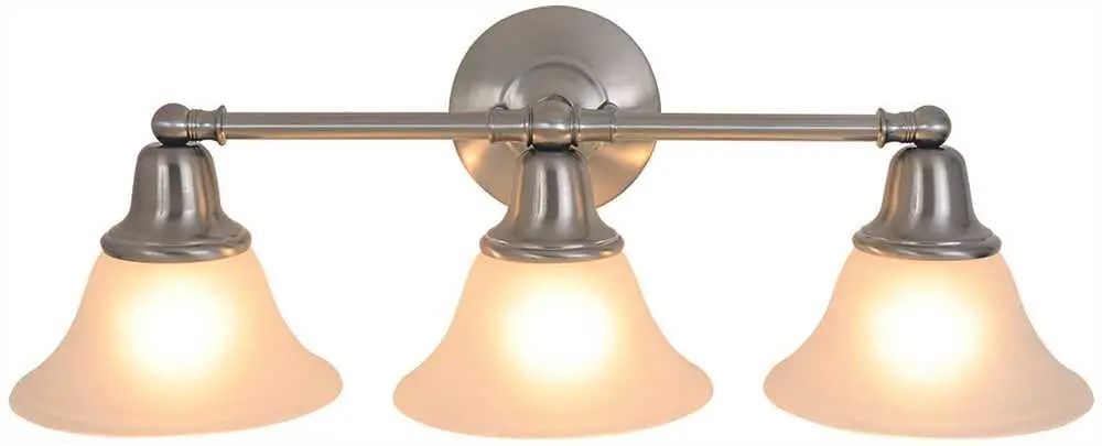 Sonoma&Trade; Vanity Fixture With Three 13 Watt Compact Type Fluorescent Lamps, 24-1-2 In., Brushed Nickel 1
