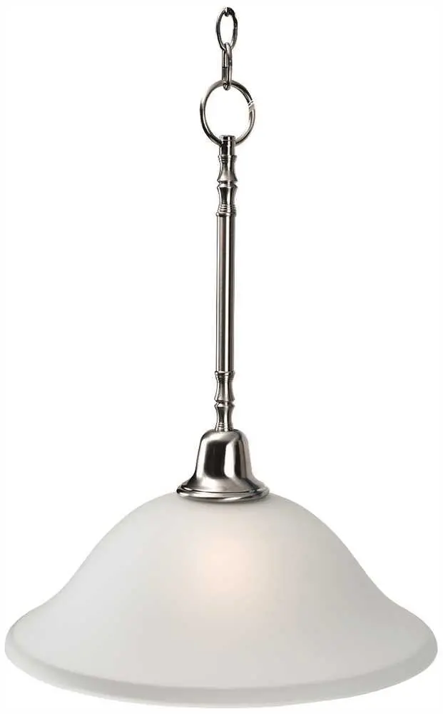 Sonoma&Trade; Pendant Down Light Fixture, Maximum One 100 Watt Incandescent Medium Base Bulb, 15 In., Brushed Nickel 1