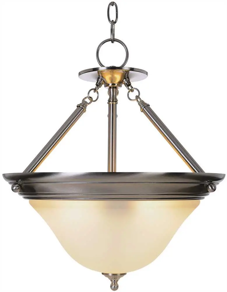 Sonoma&Trade; Pendant Fixture, Maximum One 60 Watt Incandescent Medium Base Bulb, 15-1-2 In., Brushed Nickel 1