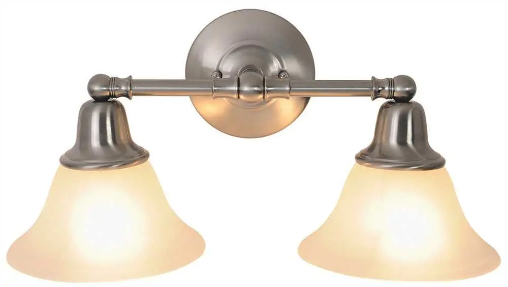 Sonoma&Trade; Vanity Light Fixture, Maximum Two 60 Watt Incandescent Medium Base Bulbs, 18 In., Brushed Nickel 1