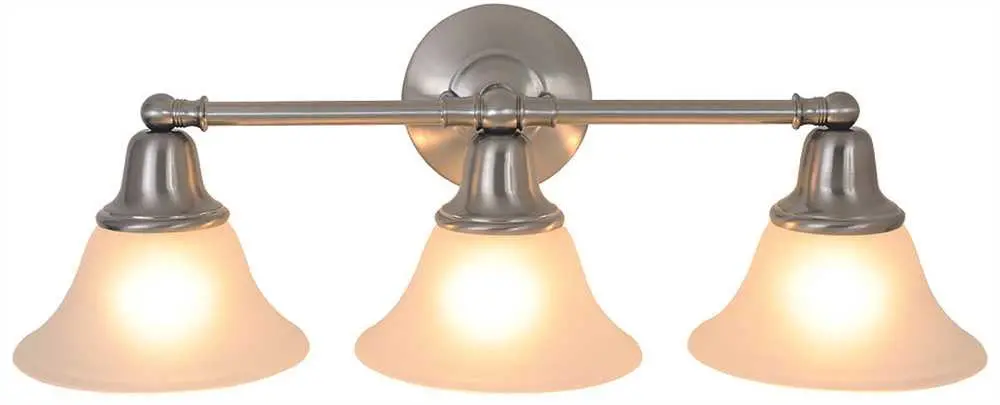 Sonoma&Trade; Vanity Fixture, Maximum Three 60 Watt Incandescent Medium Base Bulbs, 24-1-2 In., Brushed Nickel 1