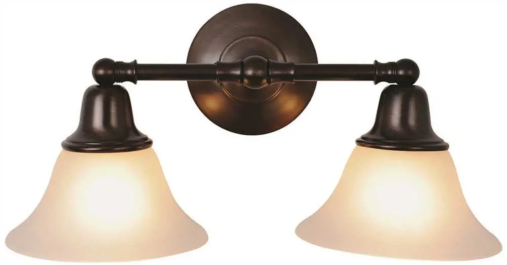 Sonoma&Trade; Vanity Light Fixture, Maximum Two 60 Watt Incandescent Medium Base Bulbs, 18 In., Oil Rubbed Bronze 1