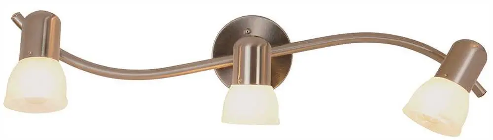 Contemporary Wall Sconce Fixture, 25 In. Brushed Nickel, Suggested Lamping Is E26 Base G16 Bulb And E26 Base A15, Max 60 1