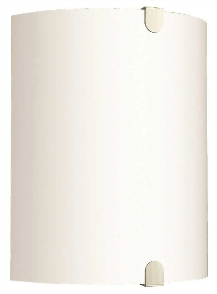Decorative Wall Sconce Fixture, Maximum Two 60 Watt Incandescent Medium Base Bulbs, 7-1-2 In. Brushed Nickel 1