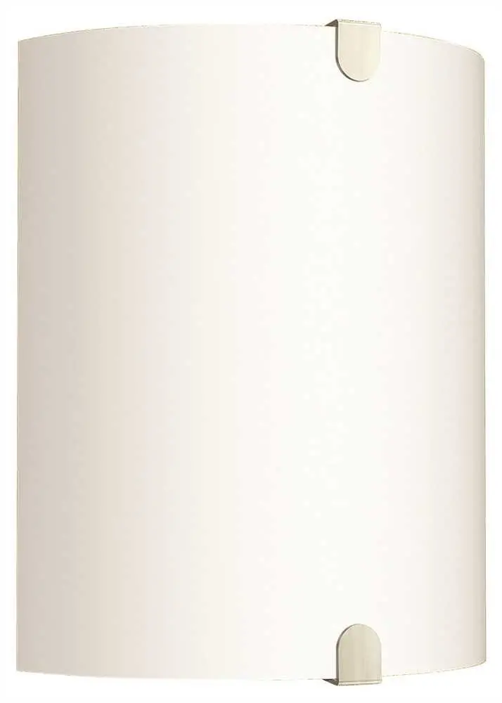 Decorative Wall Sconce Fixture With Two 13 Watt Gu24 Type Fluorescent Lamps, 7-1-2 In. Brushed Nickel 1