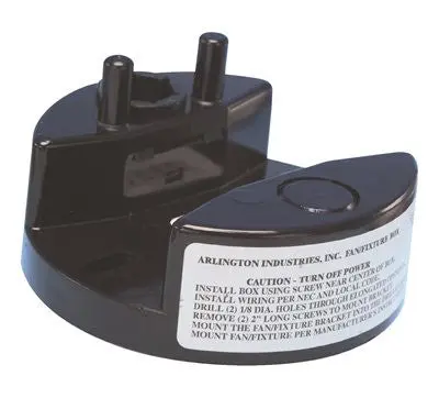 Round Press On Fan-Fixture Box 4" 1