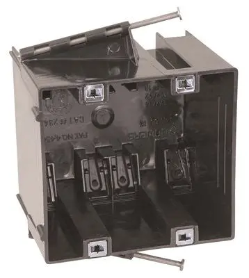 Thermoplastic Posi Set Two Gang Nail On Switch Box 1