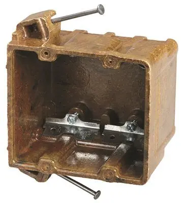 Phenolic Two Gang Nail On Switch Box 1