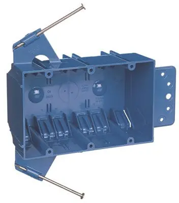 Non Metallic 3 Gang Nail On Switch Or Outlet Box 1