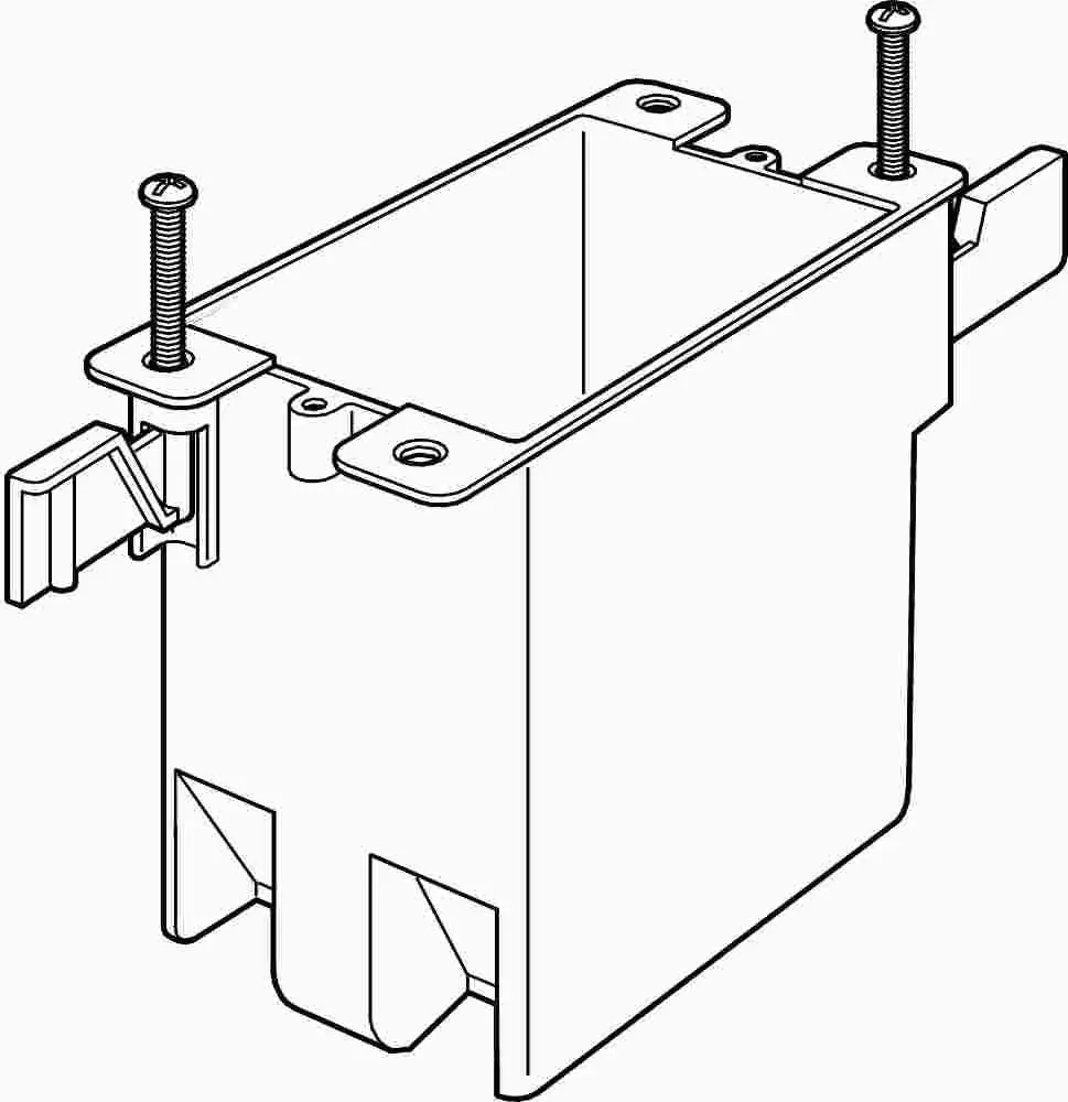 Non Metallic 1 Gang Old Work Box 20 Cu. In. 1