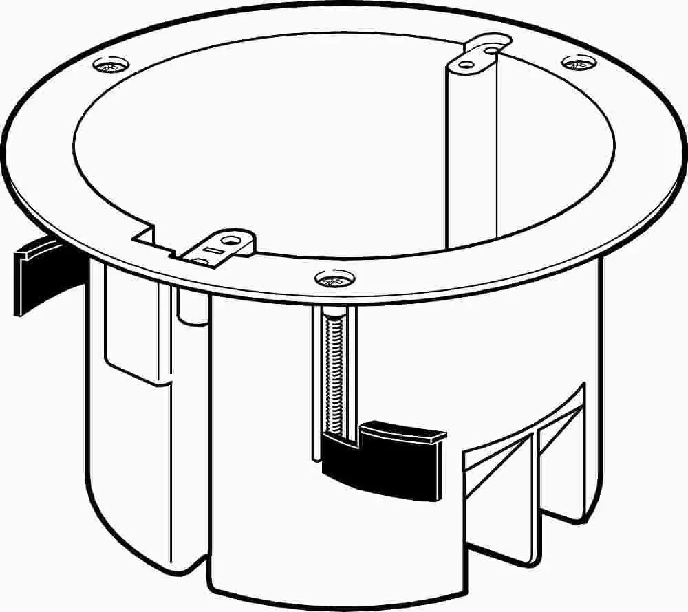 Non Metallic 4-1-4 In. Round Ceiling Box 1