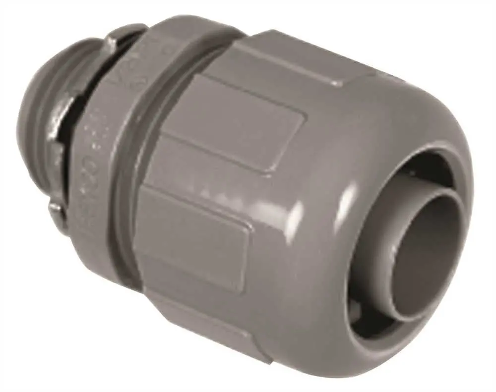 Proplus&Reg; Non-Metallic Liquid Tight Straight Connector, 1-2 In. 1
