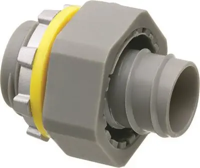 Arlington Screw-On Straight Non-Metallic Connecter, 1-2 In. 1