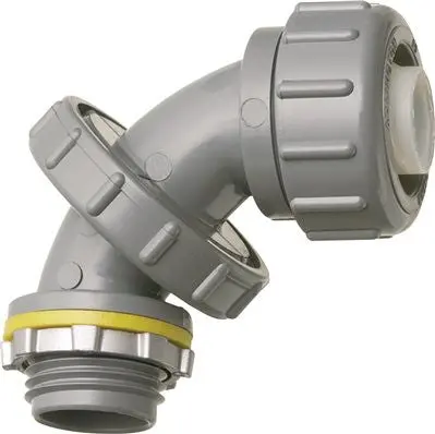 Arlington Zero To 90&Trade; Non-Metallic Connector, Liquid-Tight, 1-2 In. 1