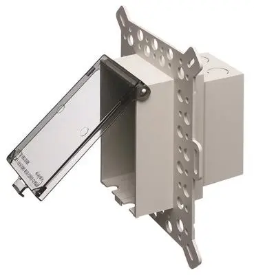 Low Profile In Box New Work Recessed Elecrical Box Clear Cover 1