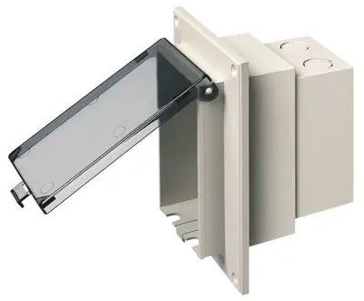 Low Profile In Box Old Work Recessed Electrical Box Clear Cover 1