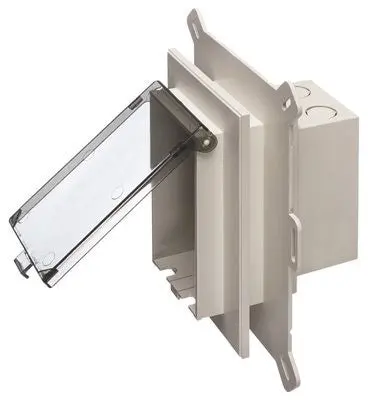 Low Profile In Box New Siding Recessed Electrical Box Clear Cover 1