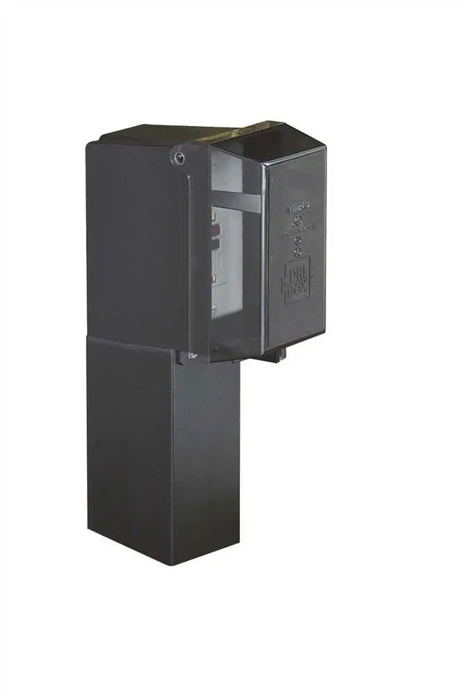 Support Post 19-1-2 In. Black With In-Use Cover 1