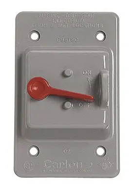Single Gang Toggle Gray 1