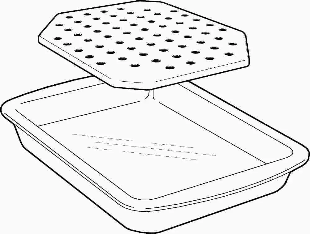 Aluminum Broiler Pan 11-5-8" X 16" X 2" 1