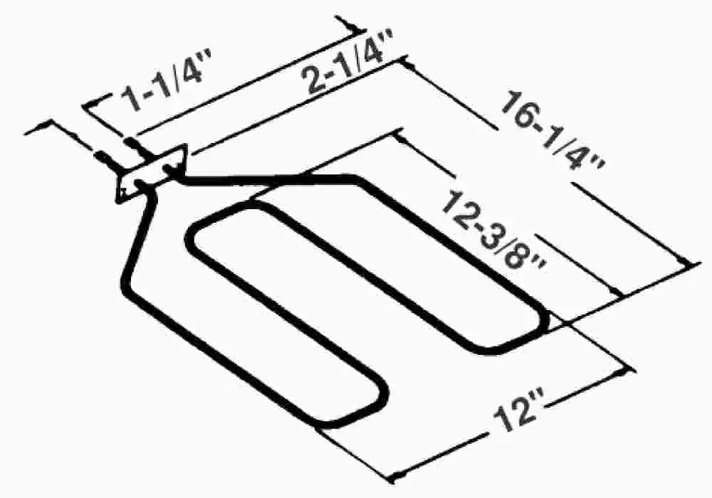 Bake Broil Oven Element For Ge&Reg; Or Hotpoint&Reg; Rp44x5074 1