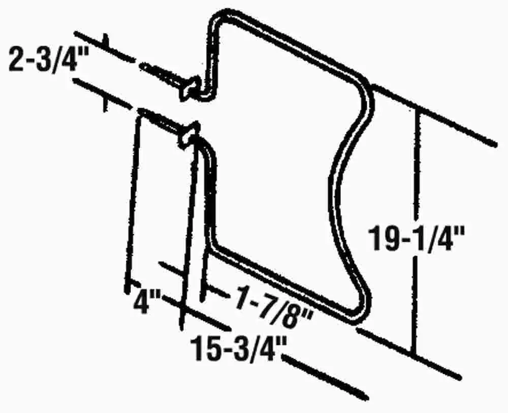 Bake Broil Oven Element For Whirlpool&Reg; Or Roper&Reg; Rp871 1