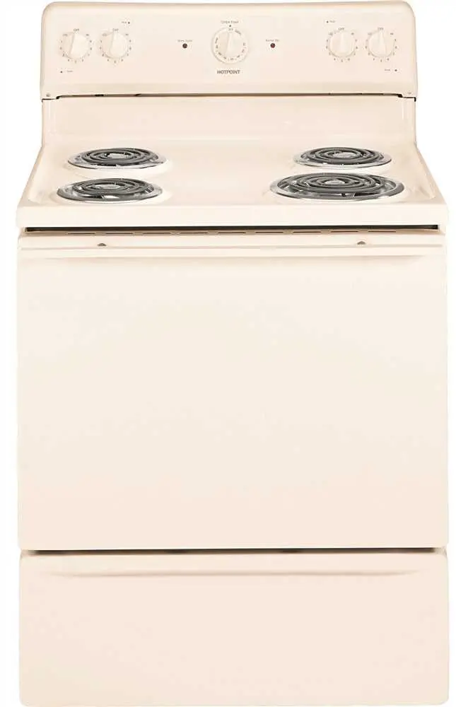 Hotpoint&Reg; 30-Inch  5 Cu. Ft. Free-Standing Electric Range, Bisque 1