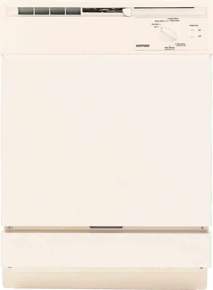 Hotpoint&Reg; Built-In 24-Inch Dishwasher, Bisque, 5 Cycles - 2 Options 1