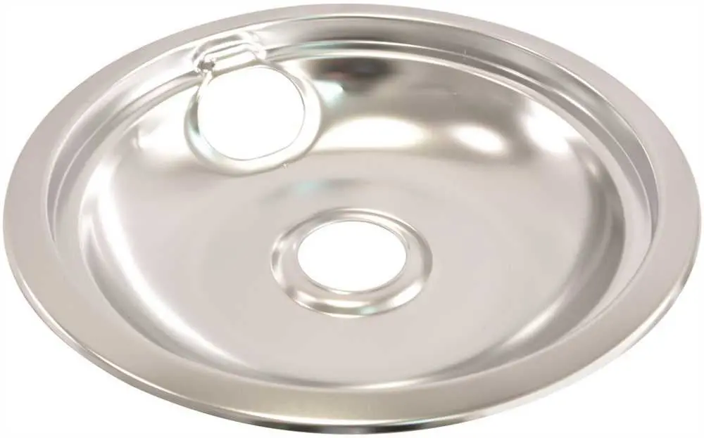 Electric Range Drip Pan Fits Whirlpool&Reg; Ranges, Chrome, 8 In. 1