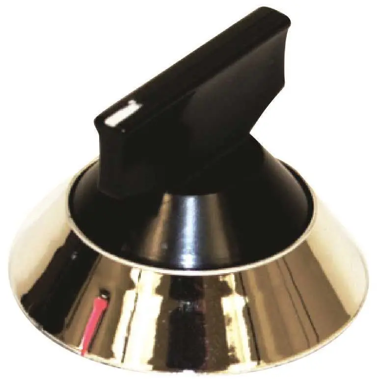 Surface Burner Knob, Black & Chrome, For Whirlpool&Reg; 1