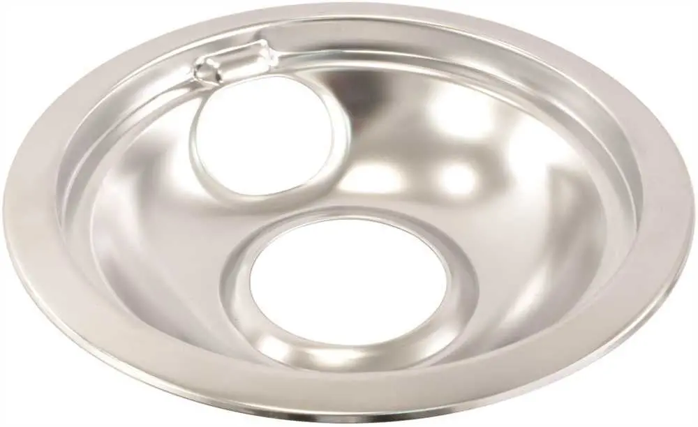 Electric Range Drip Pan Fits Whirlpool&Reg; Ranges, Chrome, 6 In. 1